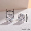 Wholesale Copper Geometric Square Stud Earrings Inlaid With Zircon For Women Simple Style