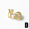 Wholesale Copper Geometric Star Ear Bone Clip Earrings Electroplated For Women