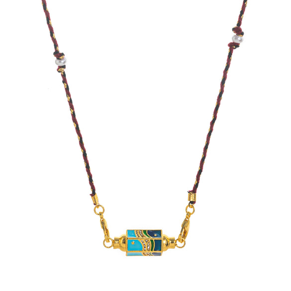 Wholesale Copper Geometric Star Eye Pendant Necklace Gold Plated For Men Boyfriend Style