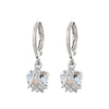Wholesale Copper Geometric Style Electroplated Microinlaid Zircon Windmill Earrings For Women