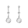 Wholesale Copper Geometric Style Electroplated Microinlaid Zircon Windmill Earrings For Women