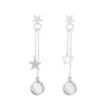 Wholesale Copper Geometric Style Electroplated Microinlaid Zircon Windmill Earrings For Women