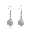 Wholesale Copper Geometric Style Electroplated Microinlaid Zircon Windmill Earrings For Women
