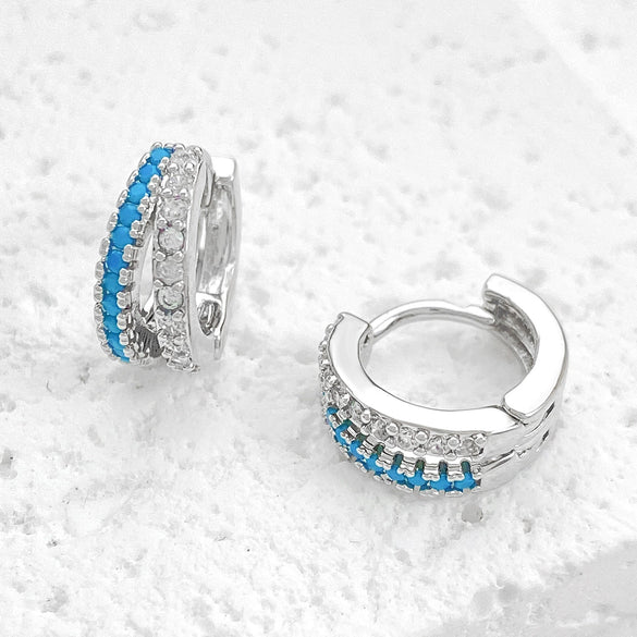 Wholesale Copper Geometric Style Electroplated Stud Earrings For Women