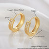 Wholesale Copper Geometric Style Electroplated Unisex Circle Earrings
