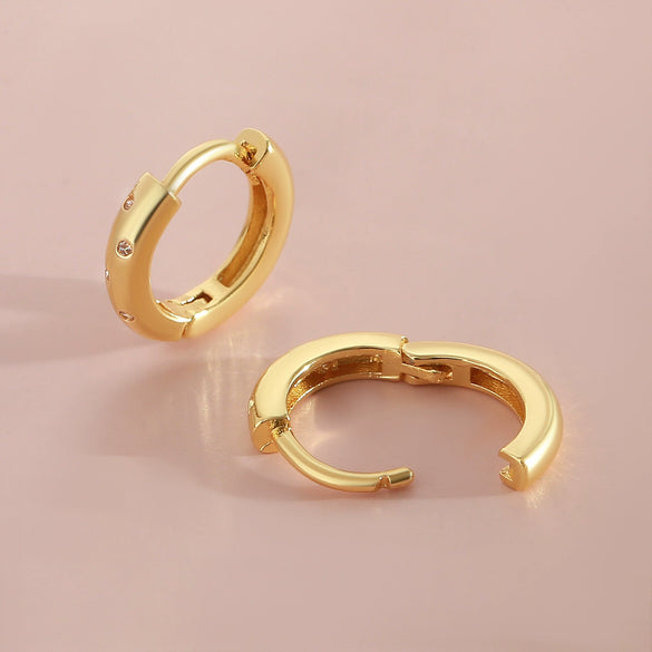 Wholesale Copper Geometric Style Electroplating Earrings