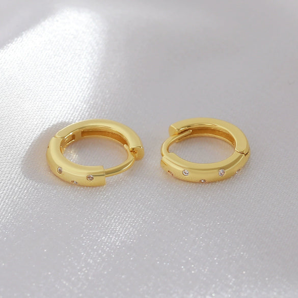 Wholesale Copper Geometric Style Electroplating Earrings