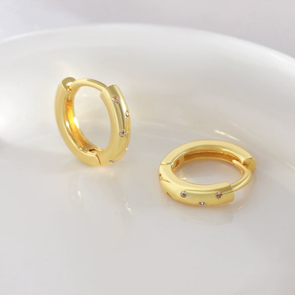 Wholesale Copper Geometric Style Electroplating Earrings