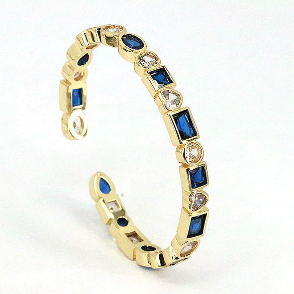 Wholesale Copper Geometric Style Electroplating Women's Zircon Bracelet Jewelry