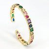 Wholesale Copper Geometric Style Electroplating Women's Zircon Bracelet Jewelry