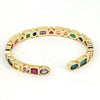 Wholesale Copper Geometric Style Electroplating Women's Zircon Bracelet Jewelry