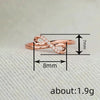 Wholesale Copper Geometric Style Microinlaid Zircon Women's Ring Jewelry