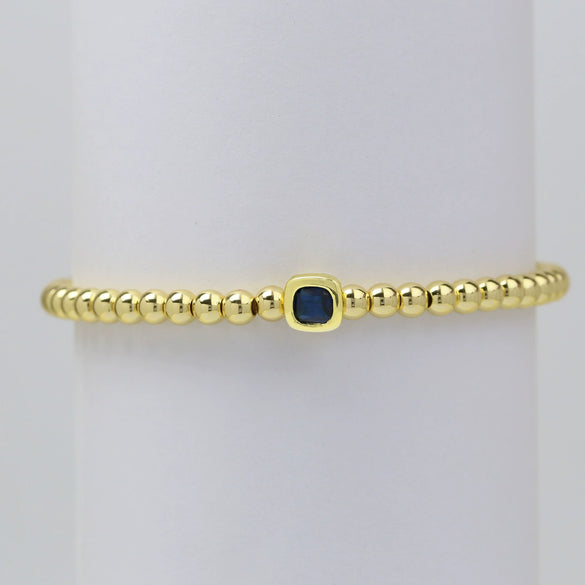 Wholesale Copper Geometric Style Perforated Beads Bracelet Jewelry With Electroplating