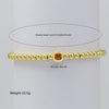 Wholesale Copper Geometric Style Perforated Beads Bracelet Jewelry With Electroplating