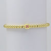 Wholesale Copper Geometric Style Perforated Beads Bracelet Jewelry With Electroplating
