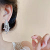 Wholesale Copper Geometric Tassel Earrings Electroplated Little Fresh Style For Women