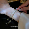 Wholesale Copper Geometric Wave Diamondencrusted Women's Bracelet