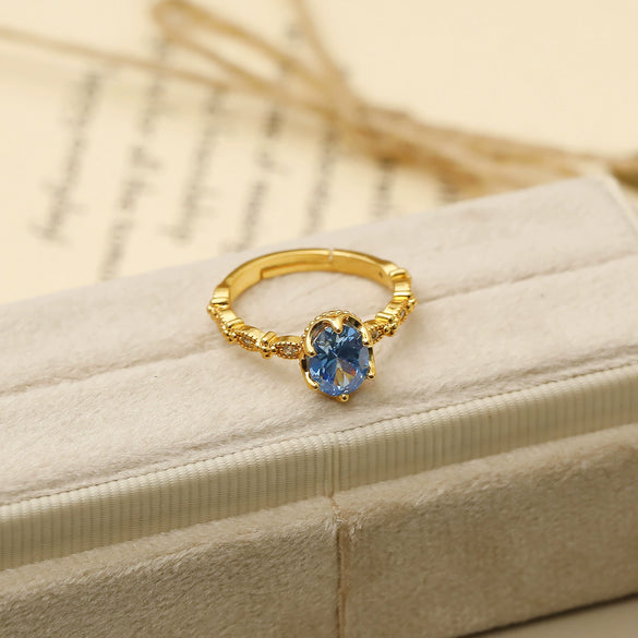 Wholesale Copper Geometric Western Ancient Style Electroplating Ring For Women