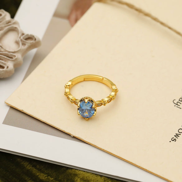 Wholesale Copper Geometric Western Ancient Style Electroplating Ring For Women