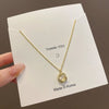 Wholesale Copper Geometric Winding Diamond Pendant Electroplated Titanium Steel Women's Clavicle Chain Necklace