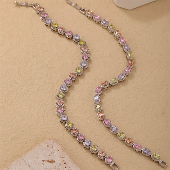 Wholesale Copper Geometric Women's Electroplated Bracelet Simple Retro Style
