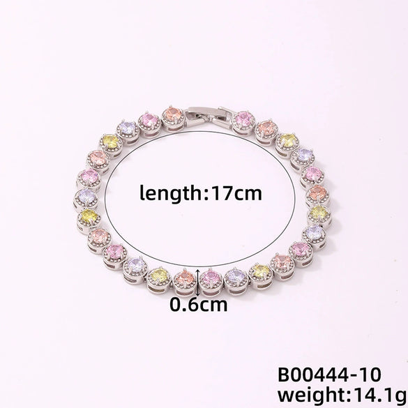 Wholesale Copper Geometric Women's Electroplated Bracelet Simple Retro Style