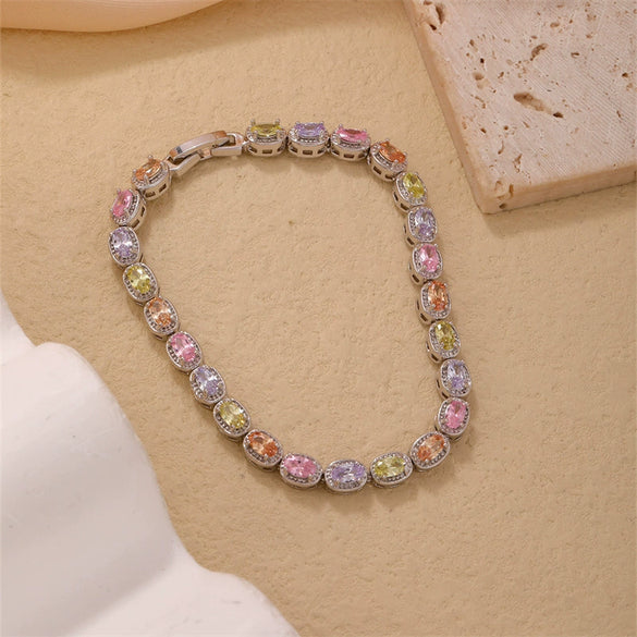 Wholesale Copper Geometric Women's Electroplated Bracelet Simple Retro Style