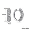 Wholesale Copper Geometric Zircon Earrings For Women Fashion Style