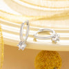 Wholesale Copper Geometric Zircon Earrings Sweet Style For Women And Unisex