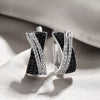 Wholesale Copper Geometric Zircon Fashion Women's Earrings