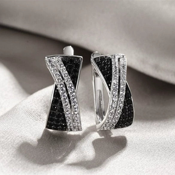 Wholesale Copper Geometric Zircon Fashion Women's Earrings