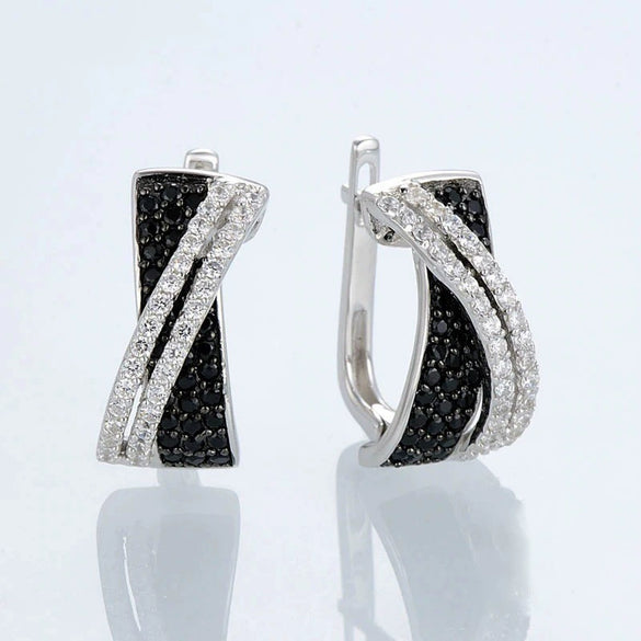 Wholesale Copper Geometric Zircon Fashion Women's Earrings