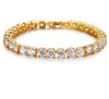 Wholesale Copper Geometric Zircon Jewelry Bracelet For Women With Diamond Design And White Golden Plated