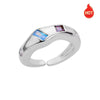 Wholesale Copper Geometric Zircon Ring For Women Niche Design Simple Elegant Light Luxury