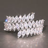 Wholesale Copper Geometric Zirconia Inlaid Marquise Ring For Women Niche Stylish Luxury Accessories