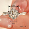 Wholesale Copper Geometric Zirconia Inlaid Snowflake Design Elegant Women's Ring