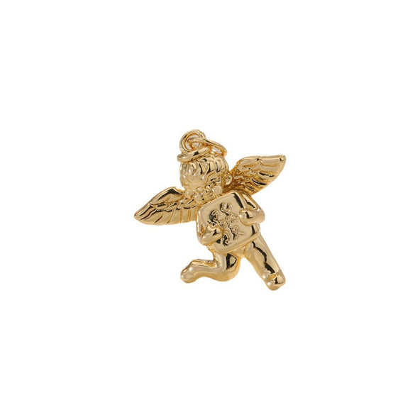 Wholesale Copper Gold Plated Cartoon Characters Angel Pendant Necklace With Electroplating Treatment