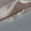 Wholesale Copper Gold Plated Geometric Arc Starshaped Zircon Women's Earrings