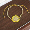 Wholesale Copper Gold Plated Geometric Beaded Women's Bracelet
