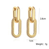 Wholesale Copper Gold Plated Geometric Earrings For Women With Simple Design And High End Sense