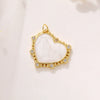 Wholesale Copper Gold Plated Heart Shape Inlaid Zircon Necklace Pendant And Earrings Accessories With Electroplating Treatment