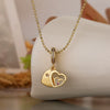 Wholesale Copper Gold Plated Zircon Drop Love Aircraft Pendant Necklace With Geometric Style For Female