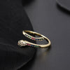Wholesale Copper Goldplated Animal Zodiac Retro Light Luxury Open Ring For Women
