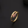 Wholesale Copper Goldplated Animal Zodiac Retro Light Luxury Open Ring For Women