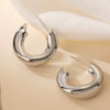 Wholesale Copper Goldplated Geometric Earrings For Women Lazy Style Irregular Shape