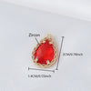 Wholesale Copper Goldplated Geometric Inlaid Zircon Crystal Pendant Jewelry Accessories For Diy Hair Bracelet Necklace