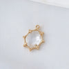 Wholesale Copper Goldplated Geometric Inlaid Zircon Crystal Pendant Jewelry Accessories For Diy Hair Bracelet Necklace