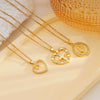 Wholesale Copper Goldplated Geometric Micropaved Zircon Cross Women's Light Luxury O Chain Necklace