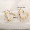 Wholesale Copper Goldplated Light Luxury Geometric Heart Bow Pattern Earrings For Women