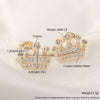 Wholesale Copper Goldplated Light Luxury Geometric Heart Bow Pattern Earrings For Women